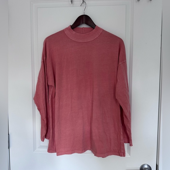 Free People Tops - Oversized Free People shirt burned peach color size S